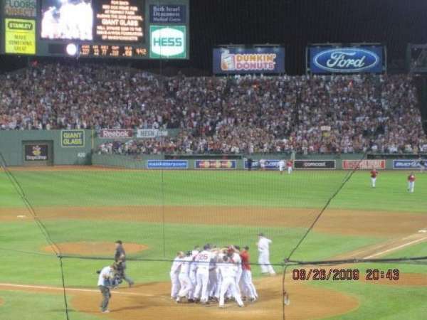 Fenway Park, section: Grandstand 21