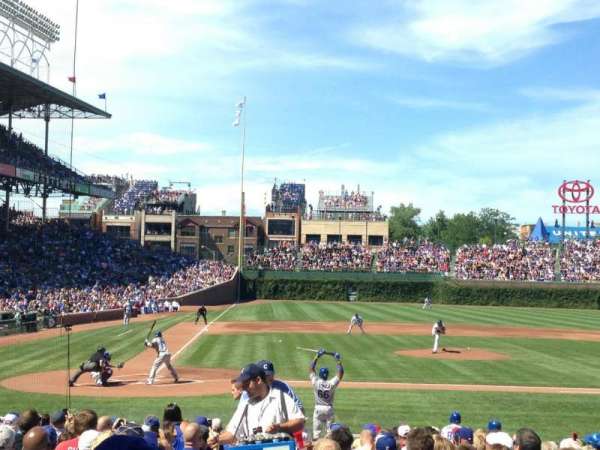 Wrigley Field, section: 122, row: 6, seat: 2