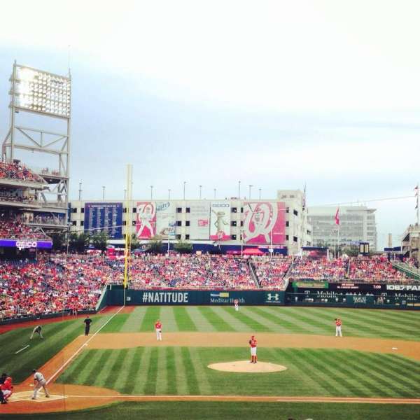 Nationals Park, section: 127, row: KK, seat: 1
