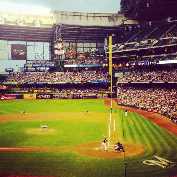 American Family Field, section: 222, row: 4, seat: 2