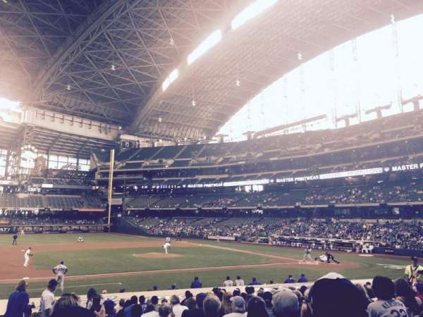 American Family Field, section: 122, row: 20, seat: 21