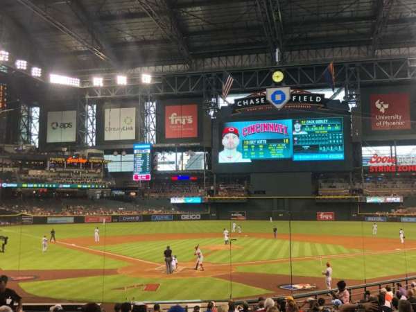 Chase Field, section: 121, row: 24, seat: 1