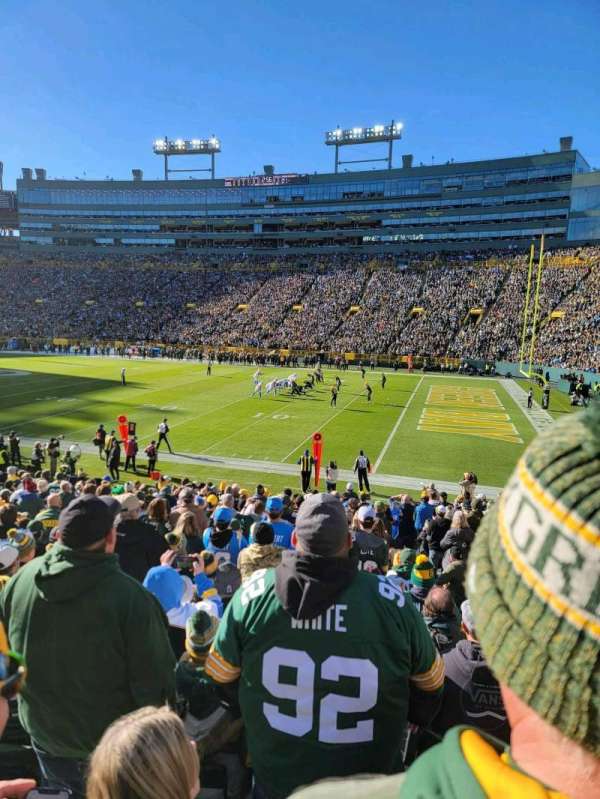Lambeau Field, section: 111, row: 22, seat: 16