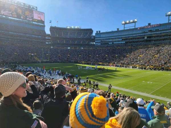 Lambeau Field, section: 111, row: 22, seat: 16