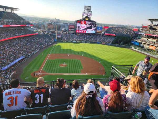 Coors Field, section: U325, row: 13, seat: 6