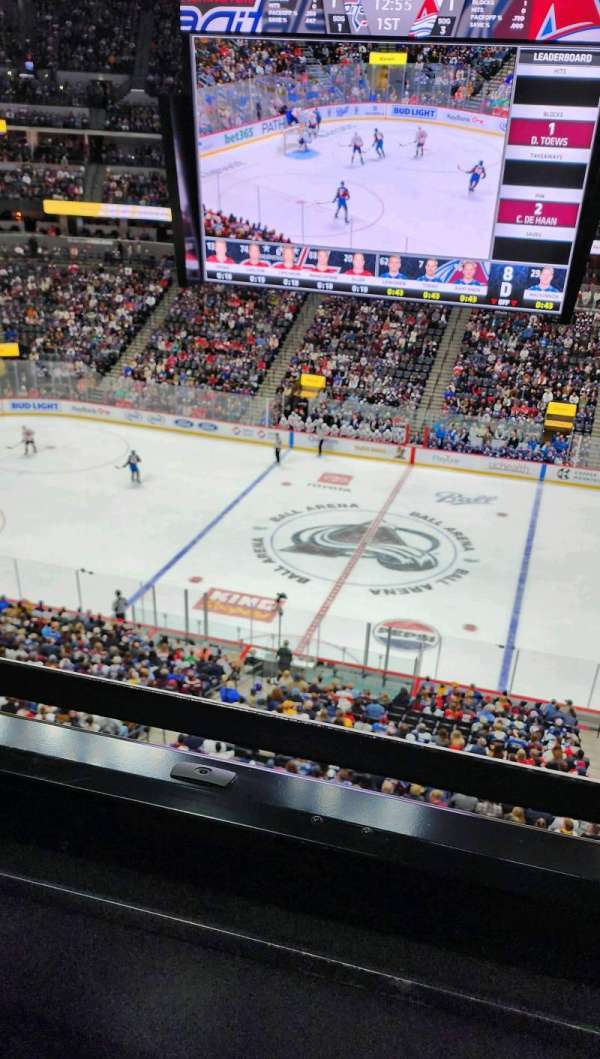 Ball Arena, section: 341, row: 1, seat: 6
