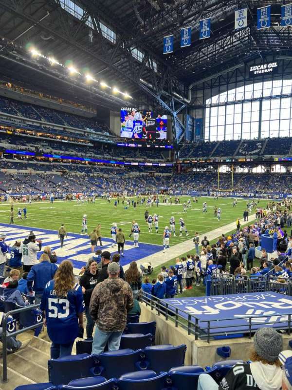 Lucas Oil Stadium, section: 121, row: 13, seat: 19
