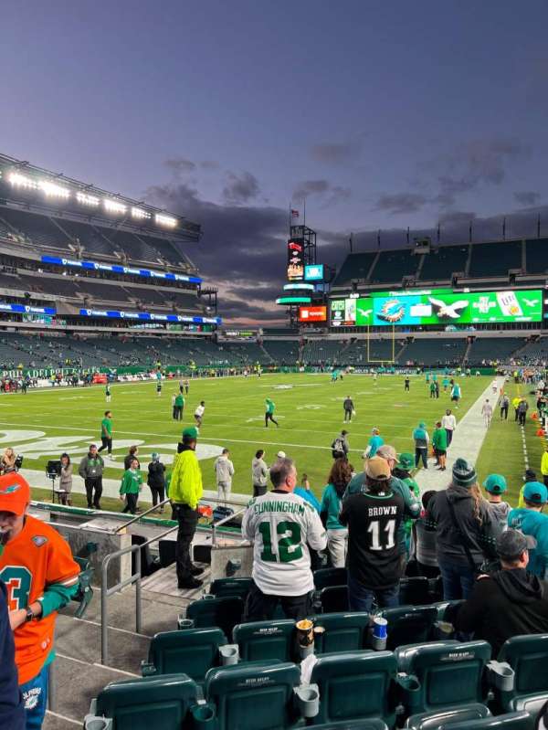 Lincoln Financial Field, section: 113, row: 8, seat: 7