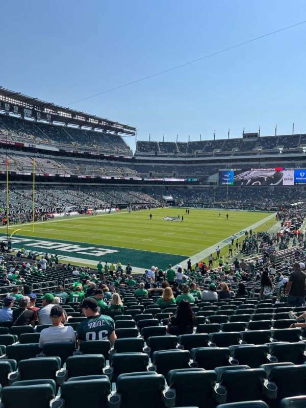 Lincoln Financial Field, section: 132, row: 33, seat: 8