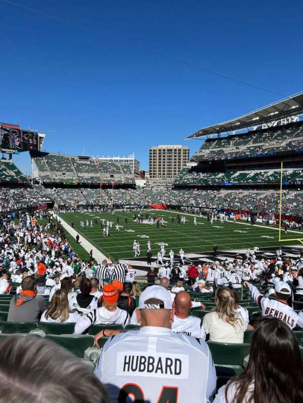 Paycor Stadium, section: 160, row: 33, seat: 6
