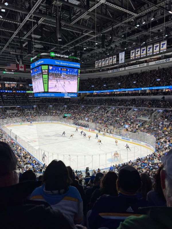 Enterprise Center, section: 112, row: JJ, seat: 4
