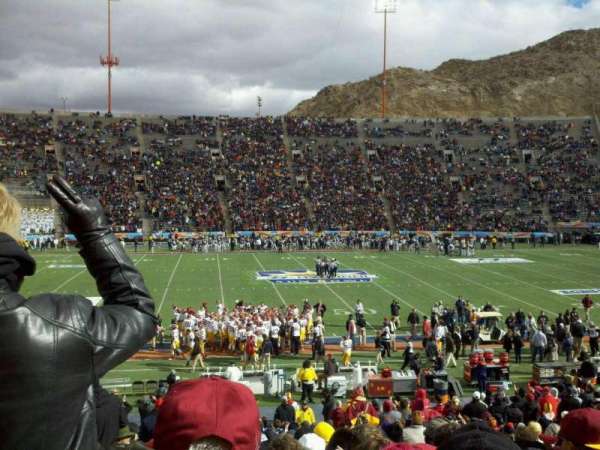 Sun Bowl Stadium, section: 6, row: 29, seat: 3