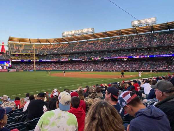 Angel Stadium, section: 107, row: J, seat: 12