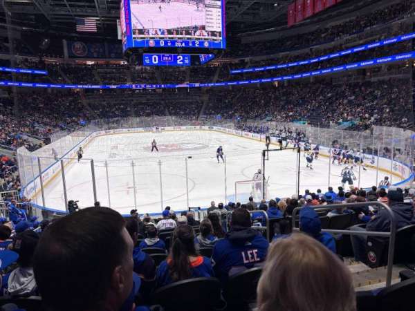 UBS Arena, section: 110, row: 15, seat: 4