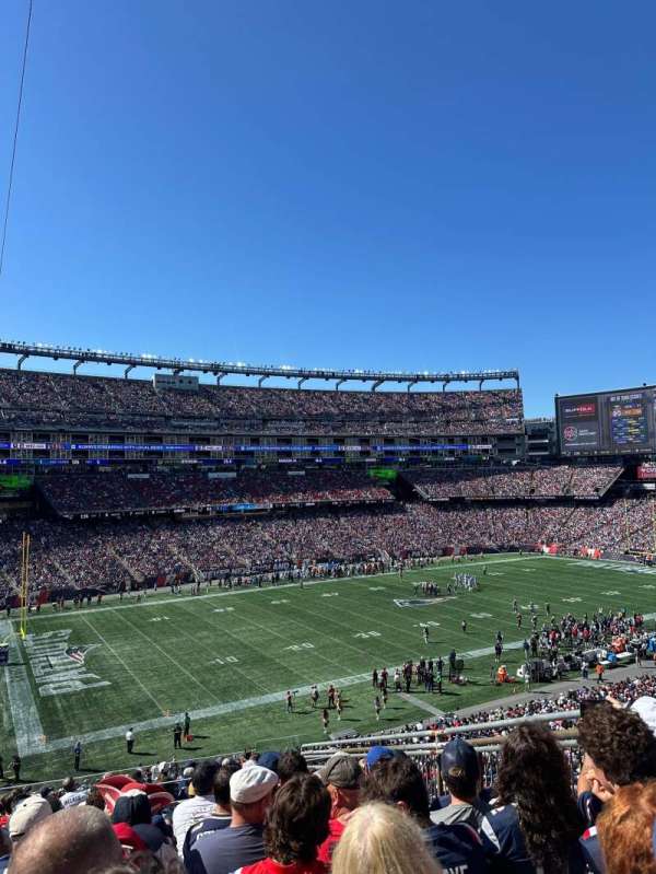Gillette Stadium, section: 214, row: 15, seat: 5