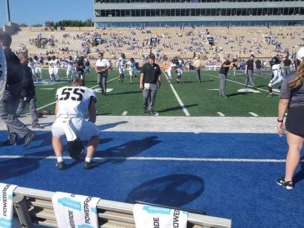 H. A. Chapman Stadium, section: 105, row: 1, seat: 30