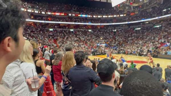 Kaseya Center, section: 105, row: 9, seat: 10
