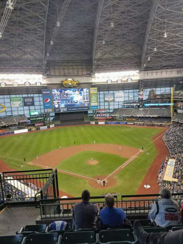 American Family Field, section: 423, row: 12, seat: 15