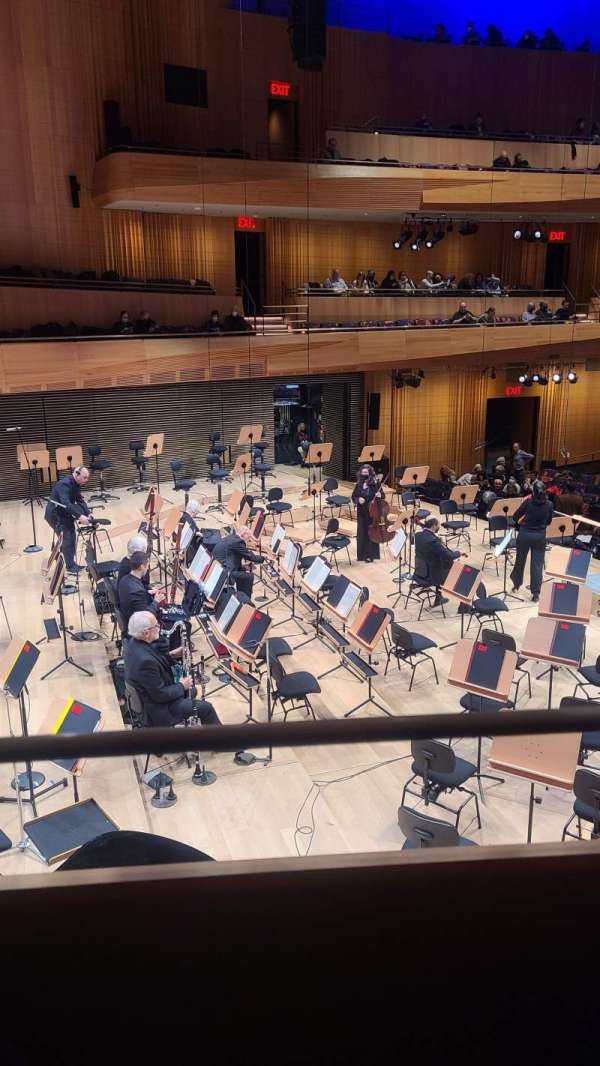 David Geffen Hall, section: First Tier Stage Side L, row: A, seat: 17