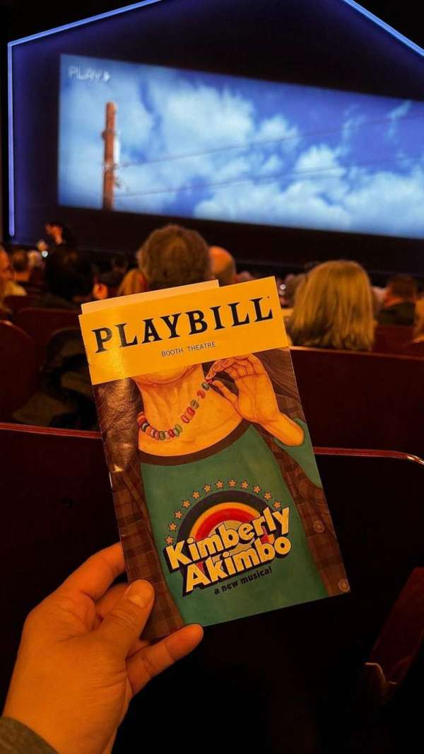 Booth Theatre, section: Orchestra C, row: M, seat: 105