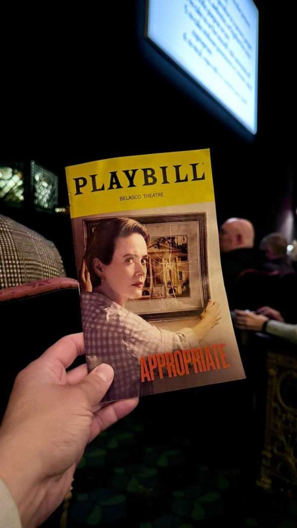 Belasco Theatre, section: Orchestra L, row: A, seat: 3