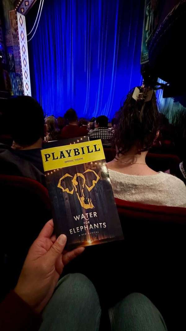 Imperial Theatre, section: Orchestra R, row: E, seat: 16