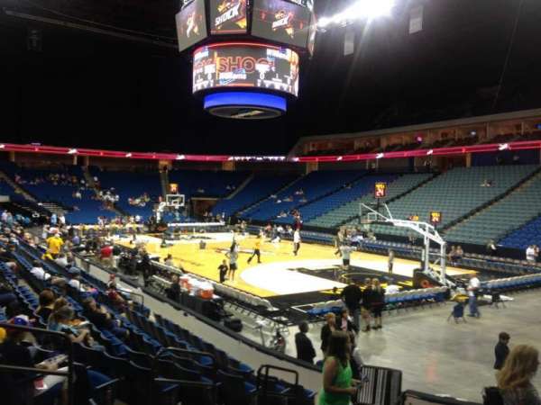 BOK Center, section: 102, row: L, seat: 7