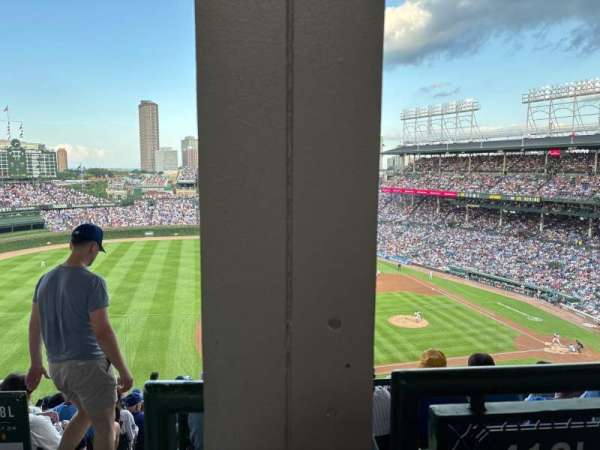 Wrigley Field, section: 410L, row: 1, seat: 1