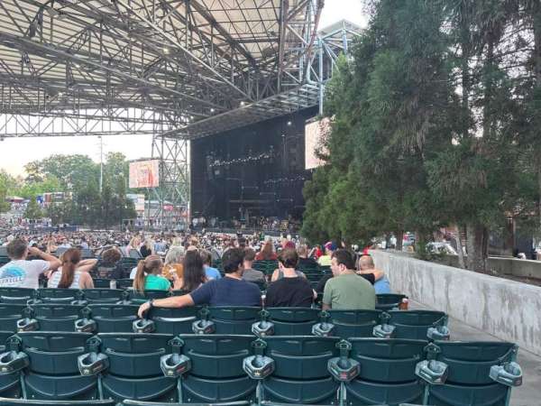 Ameris Bank Amphitheatre, section: 101, row: P, seat: 1