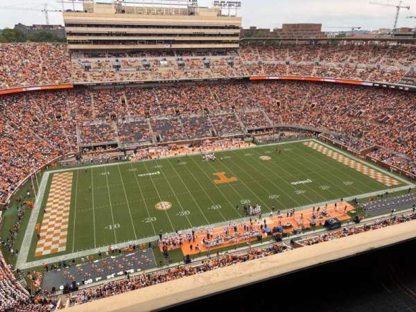 Neyland Stadium, section: E603, row: A, seat: 3