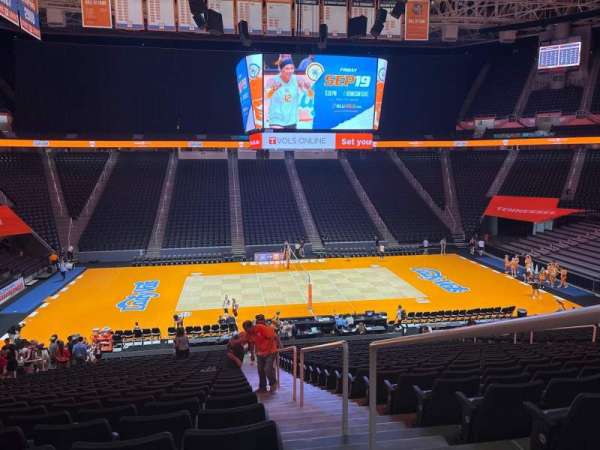 Thompson-Boling Arena, section: 106, row: 27, seat: 1