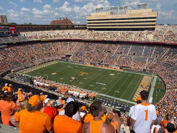 Neyland Stadium, section: QQ, row: 33, seat: 45