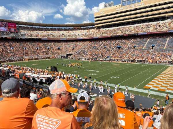 Neyland Stadium, section: Q, row: 29, seat: 15