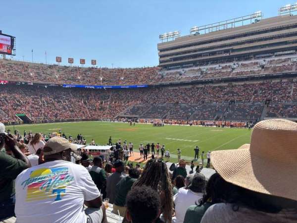 Neyland Stadium, section: A, row: 21, seat: 1