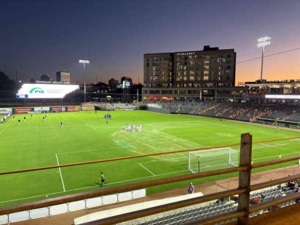 Covenant Health Park, section: 3rd Base Porch, row: 1, seat: 24