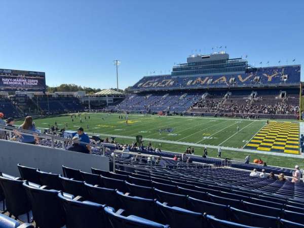 Navy-Marine Corps Memorial Stadium, section: 25, row: 28, seat: 18