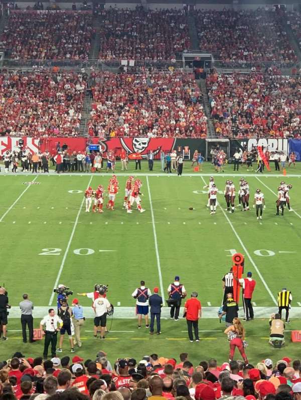 Raymond James Stadium, section: 238, row: A, seat: 8