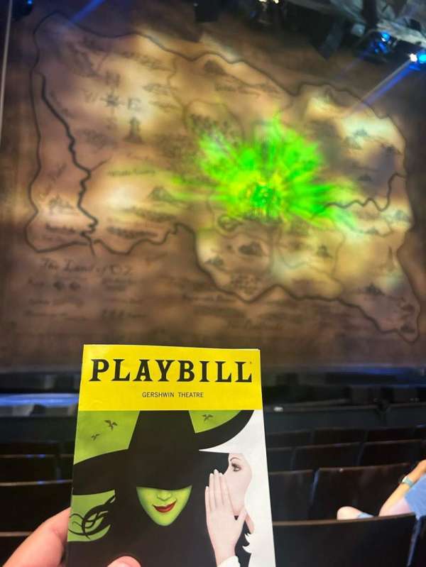 Gershwin Theatre, section: Orchestra C, row: B, seat: 101
