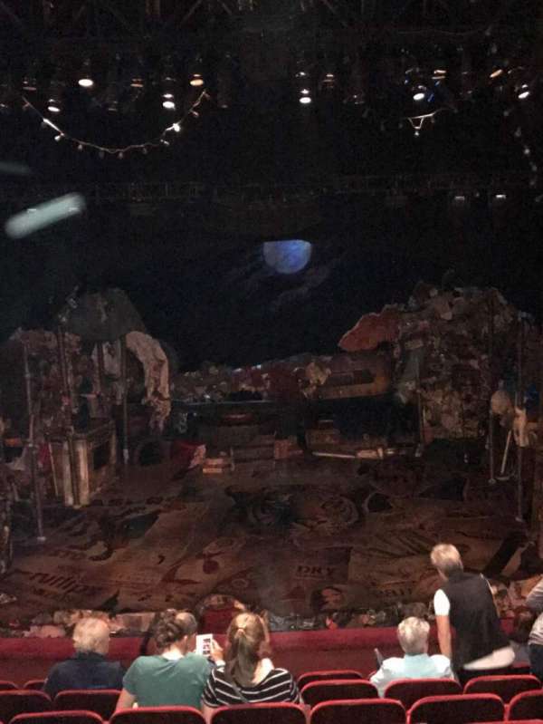 Neil Simon Theatre, section: Front Mezzanine C, row: H, seat: 112