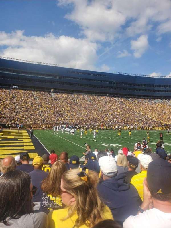 Michigan Stadium, section: 6, row: 6, seat: 27-28