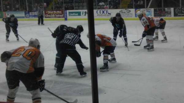 Harding Mazzotti Arena, section: P, row: 3, seat: 1