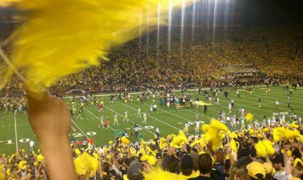 Michigan Stadium, section: 4, row: 45, seat: 15