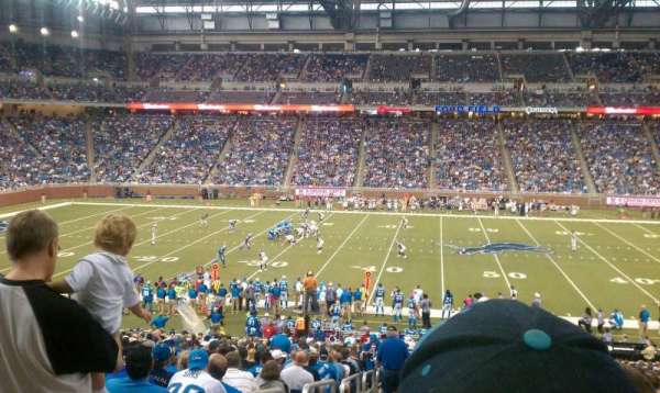 Ford Field, section: 107, row: 21, seat: 1