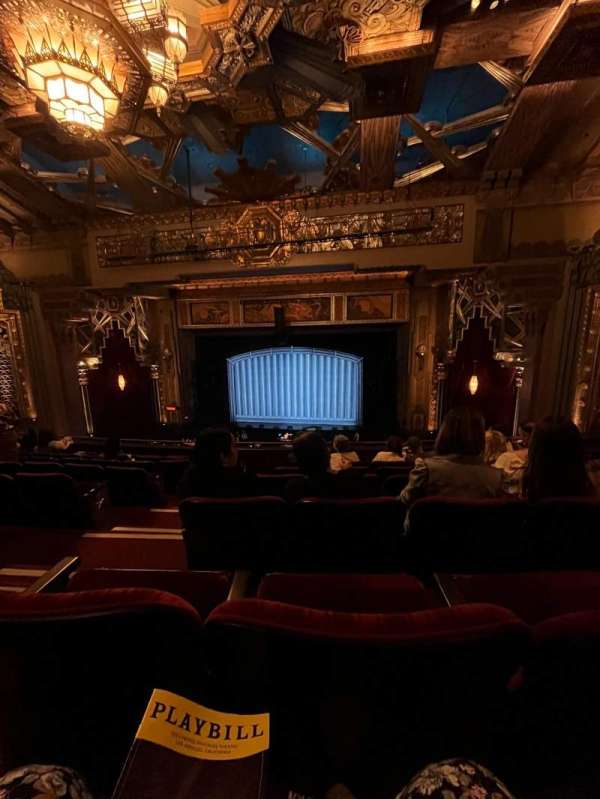 Hollywood Pantages Theatre, section: Mezzanine RC, row: H, seat: 202