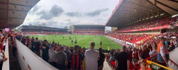 City Ground, section: X1, row: P, seat: 87