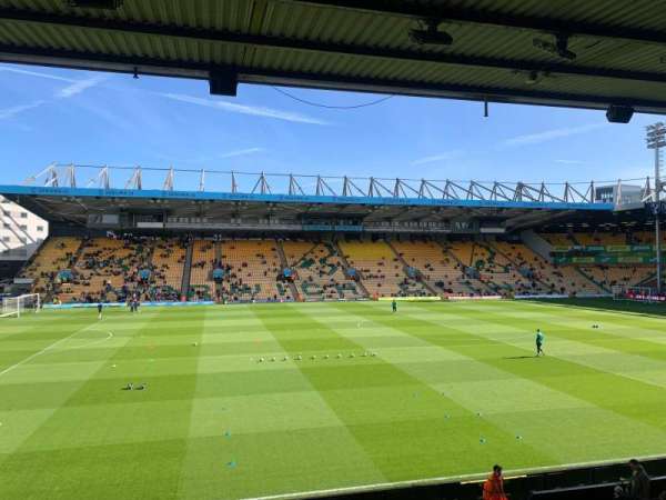 Carrow Road, section: Castle Lounge, row: O, seat: 156