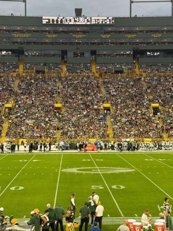 Lambeau Field, section: 120, row: 21, seat: 5