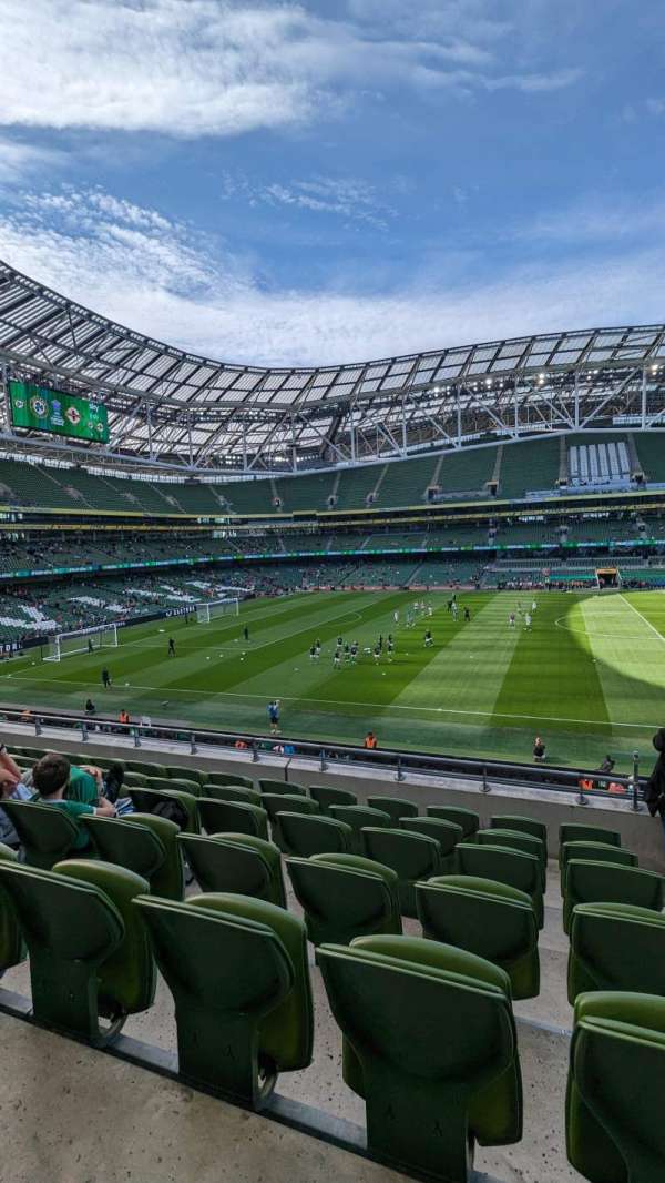 Aviva Stadium, section: 306, row: G, seat: 15