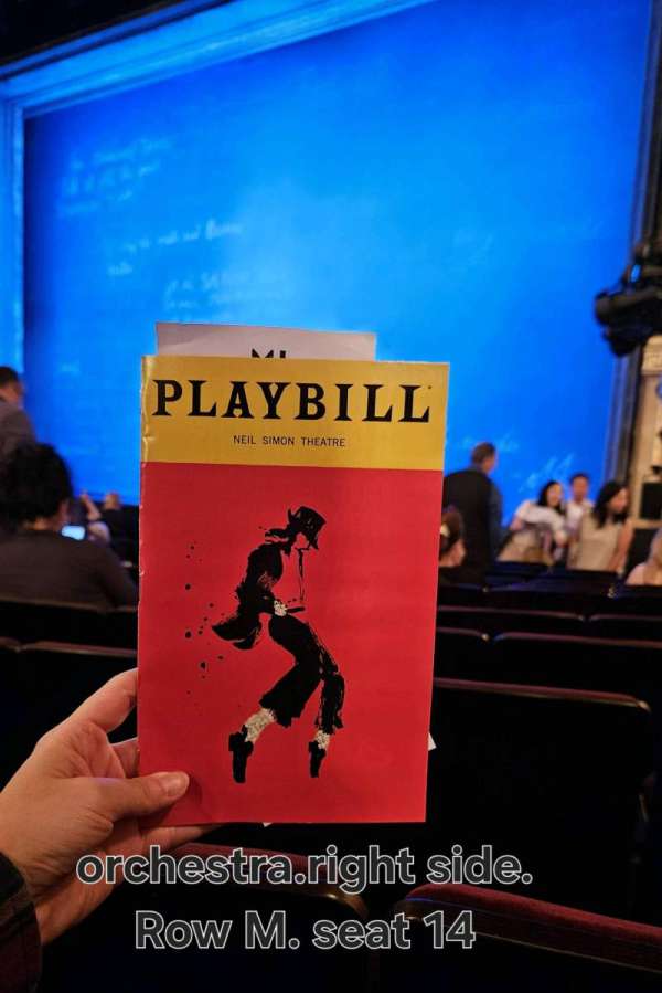 Neil Simon Theatre, section: Orchestra R, row: M, seat: 14