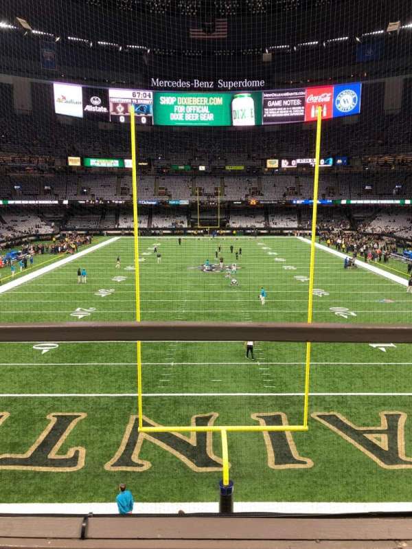 Caesars Superdome, section: 201, row: 2, seat: 1